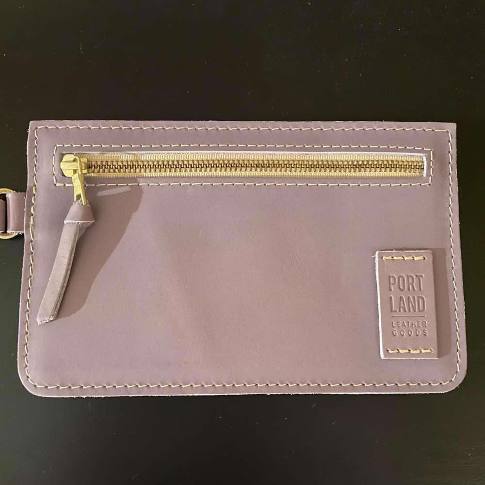 Portland Leather Goods Adriana Purple Pouch